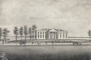 Potomac: View of the president's house. Washington, D.C