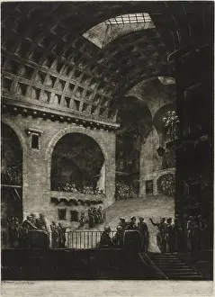 Skylight: View of the Prison of the Composition of Mr. Blondel - Rome