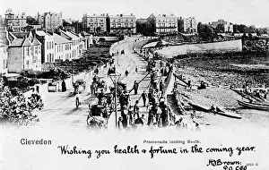 Clevedon: View of the promenade, Clevedon, Somerset
