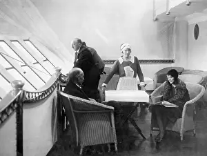 Blimp: View of the promenade deck of the English giant