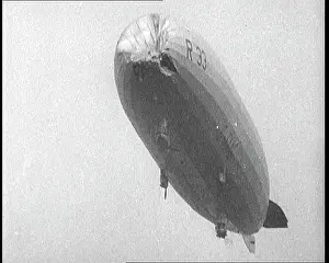 Dented: Front View of the R.33 Zeppelin With a Dented