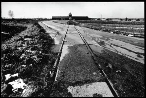 Morbid: View of railway lines at Auschwitz-Birkenau