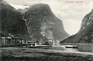 Steamboat: View of Ravnefjeld, Loenvand, Norway