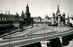 Basils: View of Red Square, Moscow with St Basil's Cathedral