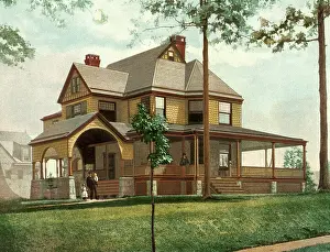 Extending: View of a Residence. Mount Vernon