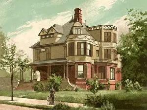 Pleasant: View of a Residence. Plainfield