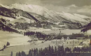 Mortiz: A view of the resort of St Moritz