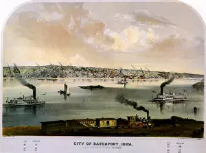 Davenport: View of River. Davenport