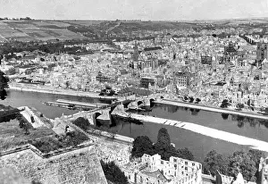 Wuerzburg: View across the river Main, Frankfurt, Germany