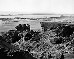 Quarries: View of the River Nile from the Quarries of Toura, Egypt