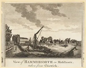 William Thornton: View of the River Thames at Hammersmith, 1784