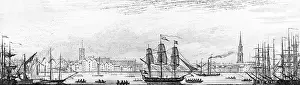 Ins. Of Civil Engineers: View of the River Thames at Rotherhithe, London