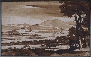 Amphora: View of the River Tiber Valley