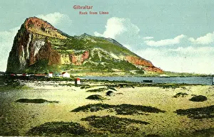 Gibraltar: View of the Rock from Linea, Gibraltar