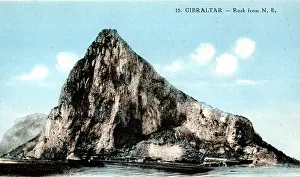 Gibraltar: View of the Rock from the North East, Gibraltar