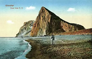 Gibraltar: View of the Rock from the North East, Gibraltar