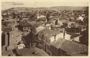 Meerschaum: View over the rooftops of Eskisehir, Turkey