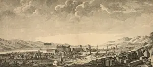 Baalbec: View of the ruins at Baalbec