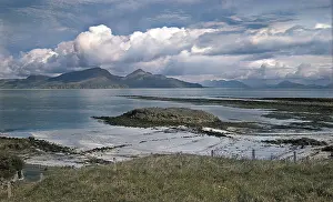 View of Rum from Muck, Scotland