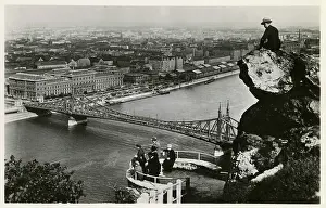 Gellert: View from Saint Gellert Hill, Budapest, Hungary