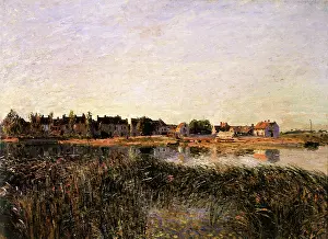 Sisley: View of Saint-Mammes, by Alfred Sisley