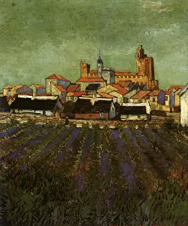 Saintes: View of Saintes-Maries, by Van Gogh