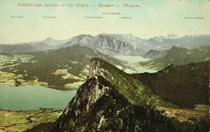 Schober: View from Schober at St. Gilgen - Mondsee -