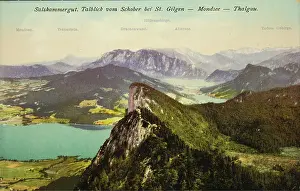 Schober: View from Schober at St. Gilgen - Mondsee -