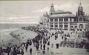 Kursall: A view of the seafront at Ostend in front of the Kursall