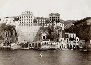 Sorrento: View of the seafront at Sorrento, Italy