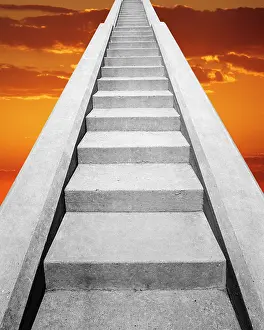 Valhalla: View at Bottom of Set of Concrete Stairs Looking