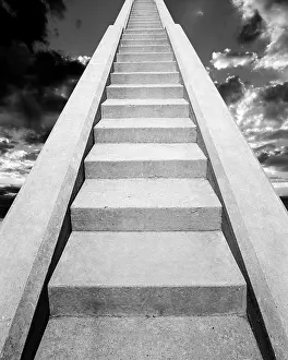 Valhalla: View at Bottom of Set of Concrete Stairs Looking