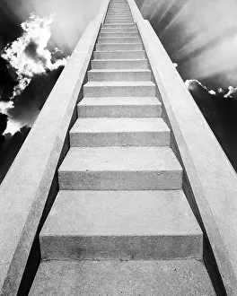 Valhalla: View at Bottom of Set of Concrete Stairs Looking