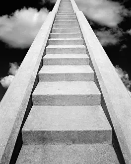 Valhalla: View at Bottom of Set of Concrete Stairs Looking