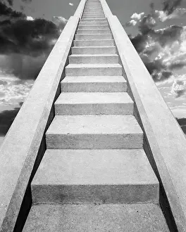 Valhalla: View at Bottom of Set of Concrete Stairs Looking