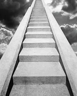 Valhalla: View at Bottom of Set of Concrete Stairs Looking