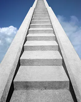 Valhalla: View at Bottom of Set of Concrete Stairs Looking
