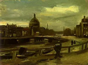 Singel: View on the Singel in Amsterdam, by Van Gogh