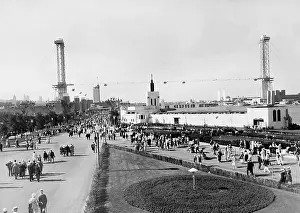 Themed: View over site of the World's Fair in Chicago, 1933