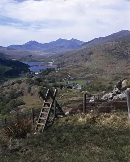 Stile: View toward Snowdon