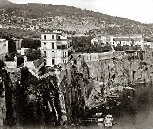 Sorrento: View of Sorrento, Italy, circa 1880s