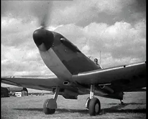 Slowly: Front View of a Spitfire Moving Towards The