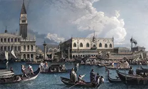 Doges: View toward St Mark's Square, Venice, Italy