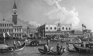 Doges: View toward St Mark's Square, Venice, Italy