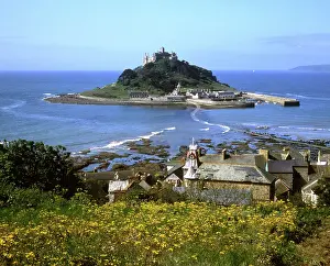 Marazion: View of St Michael's Mount, Cornwall