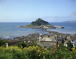 Marazion: View of St Michael's Mount, Cornwall