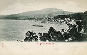 Pelee: View of St Pierre, Martinique, West Indies
