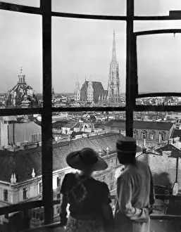 Rooftops: View of the St. Stephen's Cathedral in Vienna, 1936