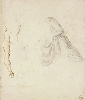 Signorelli: Back view of a standing man, after Signorelli