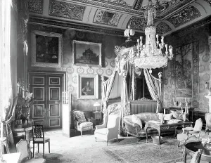 Plasterwork: View of the State Bedroom, Windsor Castle